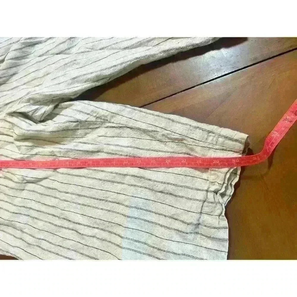 craft & barrow linen capri wide leg pants size 2xl - Picture 2 of 5